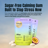 Sugar-Free Calming Gum to Manage Stress (Magnesium + L-Theanine + Glycine)